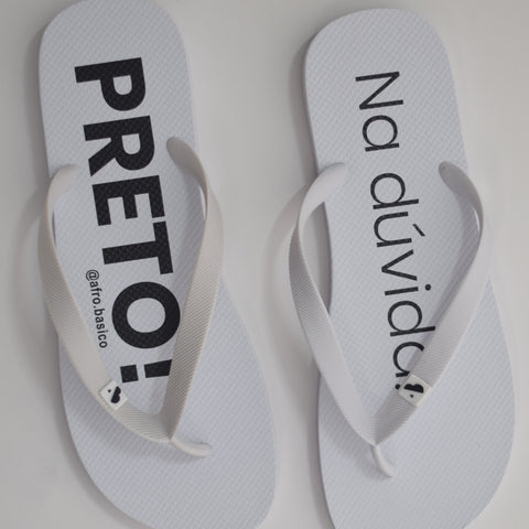 Chinelo de dedo Slogan
