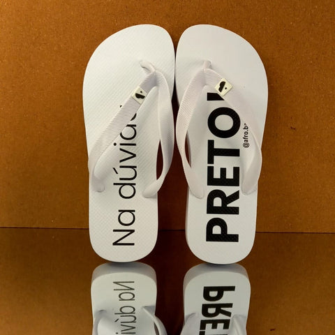 Chinelo de dedo Slogan